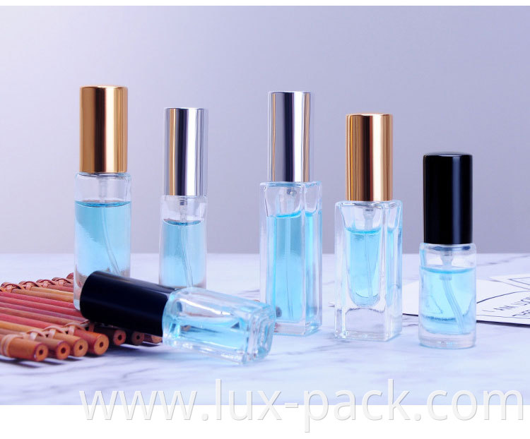 4ml-15ml Glass Transparent Cosmetic Perfume Bottle with Box Skincare Packaging